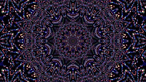Bright abstract light governing full color, kaleidoscope