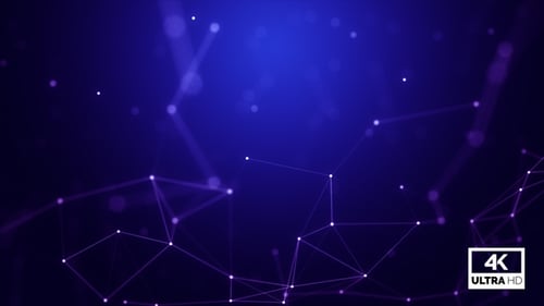 Abstract Plexus Digital Network Technology Background Animation