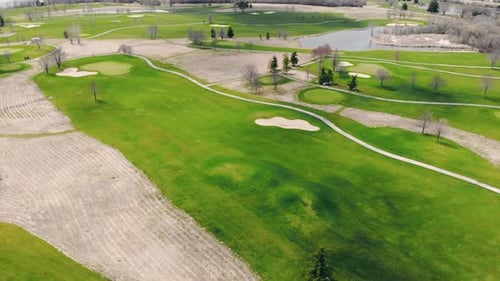 Aerial Footage of Golf Course