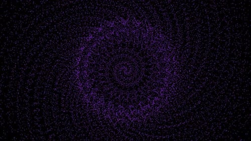 Abstract Shimmering Purple Particle Field Background