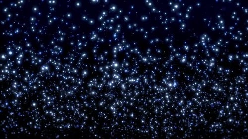 Shimmering Blue Particle Digital Flow Background Loop
