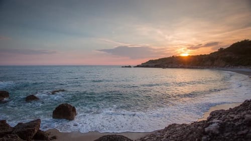 Sunset Coast Landscape Nature Timelpase dusk sun beautiful