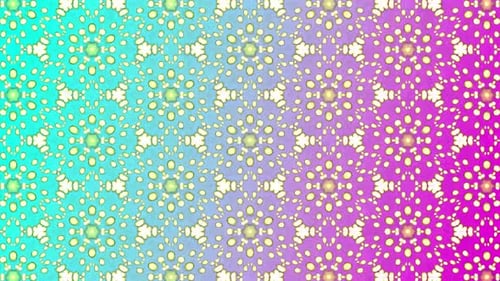 Vibrant Geometric Mandala Pattern Animation Background
