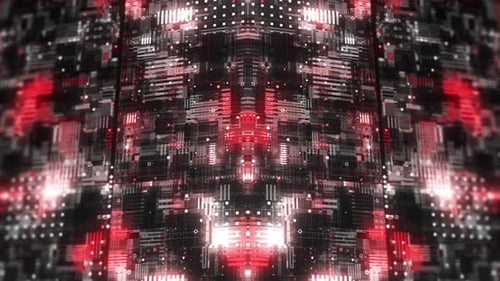 Abstrakte digitale Partikelströmung, Hintergrund der digitalen Verbindung der Technologie. (schleifbar)