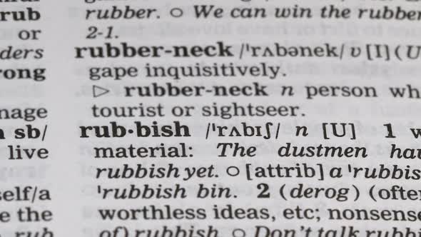 Rubbish Word Definition in Dictionary, Reducing Environmental Pollution ...