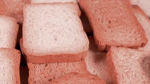 Close Up of Slices of Bread Toast