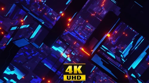 Sci Fi Neon Journey 4K