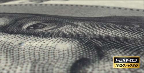 In der Nähe von amerikanischen Hundert Dollar fliegen