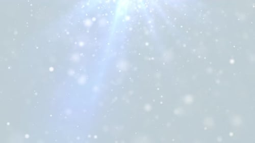 White Particles Background with Bokeh
