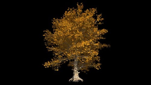Baum aus einem fabelhaften Herbstwald