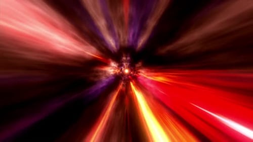 Futuristic Hyperspace Light Speed Tunnel Travel Loop