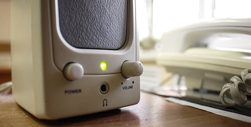 Adjusting Volume On Office Speakers