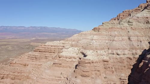 Aerial shot of the amazing rock formations in southern Utah.