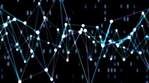 Plexus Neural Network Node Internet Data Connection Science Concept - 1080p