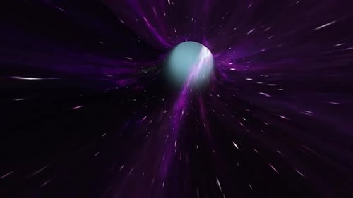 Vol hyperspatial en boucle 4K