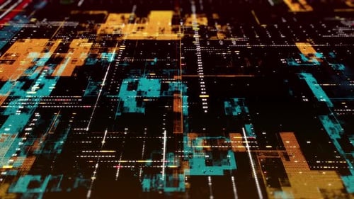 Background with Digital Numbers