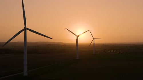 Wind Farm at Sunrise