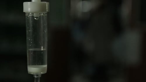 Close Up of an Intravenous Drip