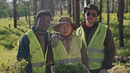 Portrait of Gardeners in Woods