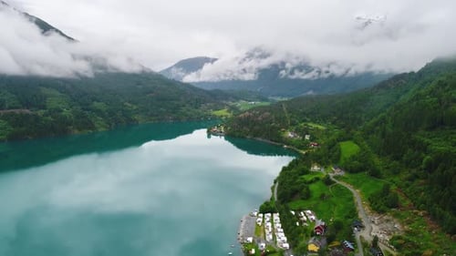 lovatnet Lake Beautiful Nature Norway