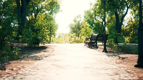 Empty Closed Park As Prevention From Coronavirus Covid19 Disease