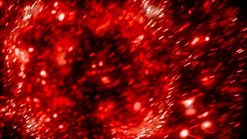 Explosion roter Partikel V2