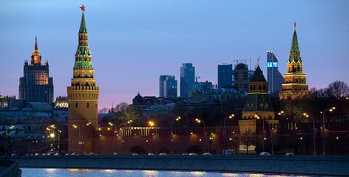 Moscow Russia Kremlin View