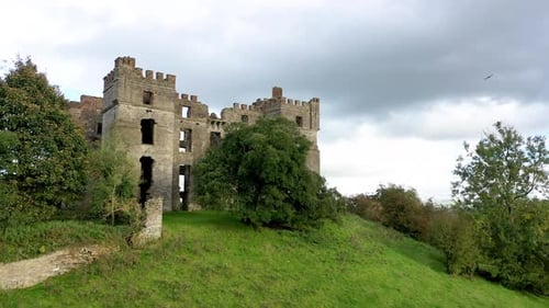 Die Überreste von Raphoe Castle in der Grafschaft Donegal, Irland
