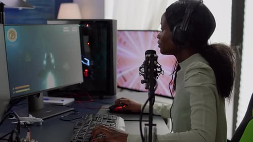 Gaming Over for Pro Cyber Streamer Losing Videogame