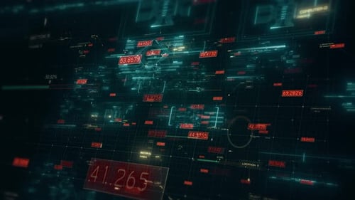 4k Loop Hud Ui Background