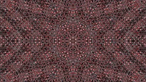 3D Abstract shining bright lines set wave, color red, black background