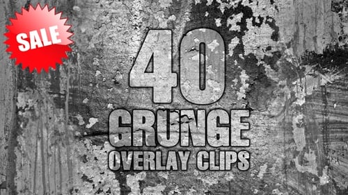 Animated Grunge Overlay Clips Pack