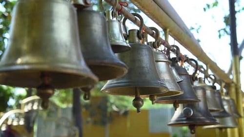 Temple Bells at Shri Southadka Temple.
A temple bell have religious respect in Hinduism. This perti