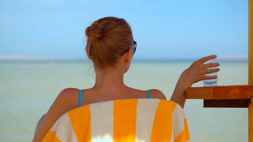 Relaxing on Beach