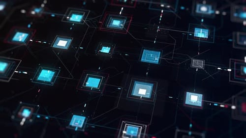 High tech computer circuit board