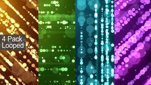 Shimmering Light Particles Festive Motion Background