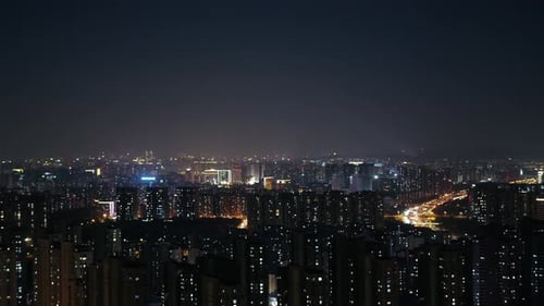 Panoramic city skyline