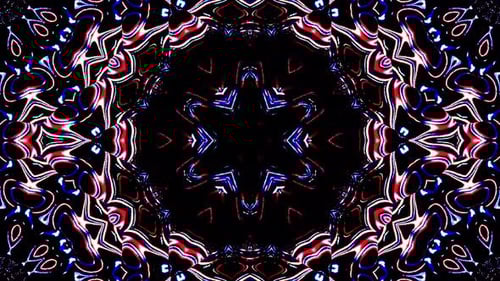 Abstract Kaleidoscope Geometric Loop Animation
