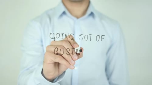 Going Out Of Business�, Writing On Screen