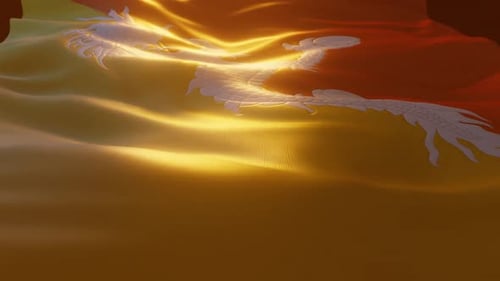 Bhoutan - Drapeau atmosphérique