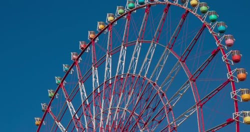 Ferris Wheel with Clear Blue Sky