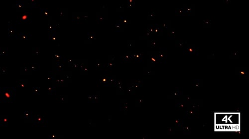 Floating Glowing Abstract Particles Visual Effect