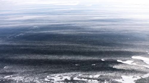 Heavy Snowstorm on Lake Baikal, Russia
