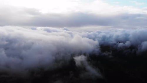 Aerial View of White Clouds