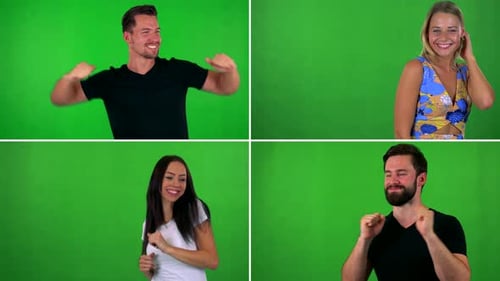 Compilation (Montage) - People Dance - Green Screen Studio