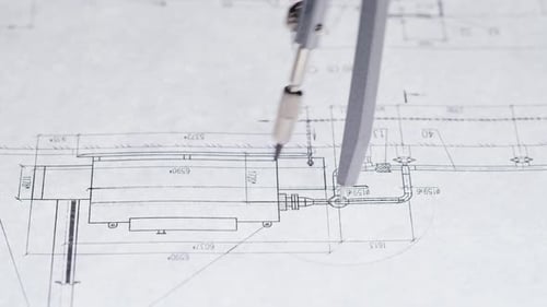 Plan Blueprint Closeup