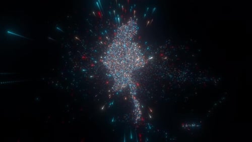 Abstrakte Landkarte von Myanmar