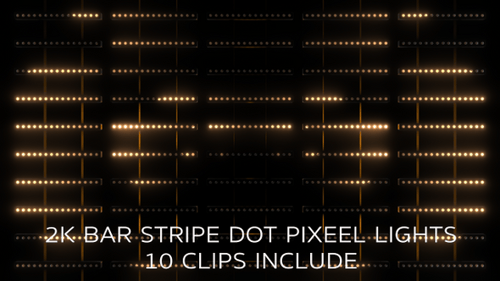 Lot de 10 lampes Bar Pixel Dot