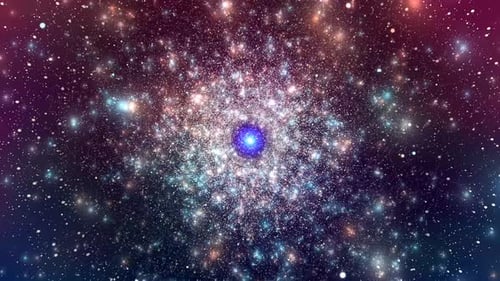 Bunter Galaxy Stars Space Moving Loop Hintergrund