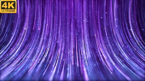 Purple Abstract Particle Light Trails Background Loop